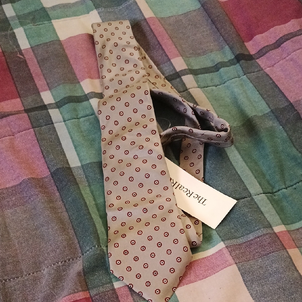 Yves Saint Laurent Gray Patterned  Men's Tie